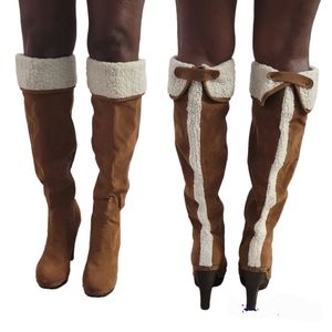 Boots knee high Carmel Suede size 9